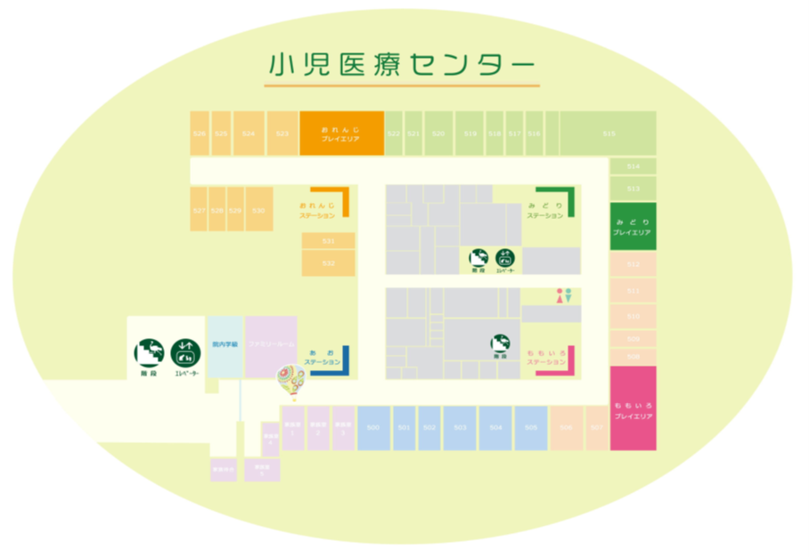 小児医療センター フロアマップ
